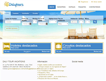 Tablet Screenshot of dalytours.net